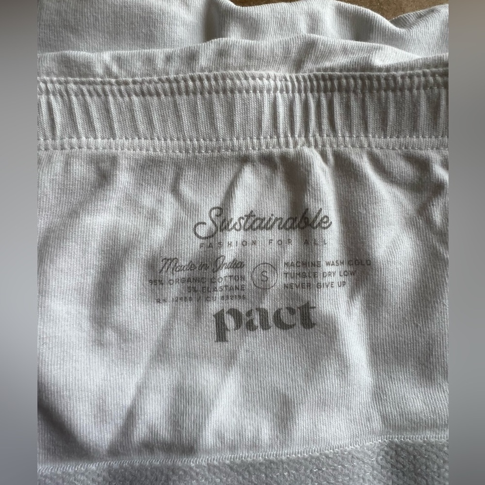 PACT | Bandeau Bra Size small Color White